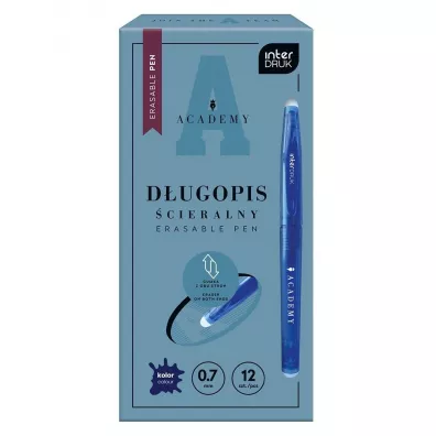 Interdruk D�ugopis �cieralny Academy niebieski (12sz)