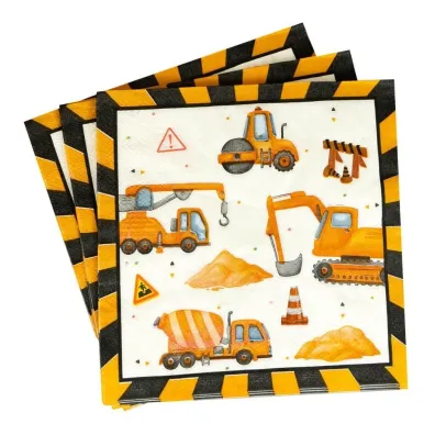 Serwetka papierowa 2warstwowa 33x33 Plac budowy op20szt ARPEX DC4831F