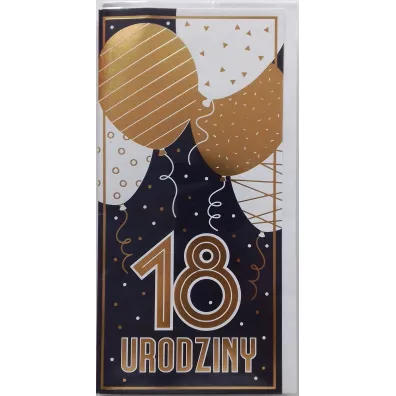 Art Nuvo Karnet DL 18-te urodziny, granatowy OK 02