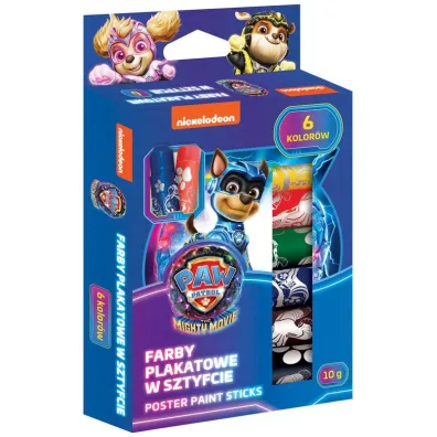 St. Majewski Farby plakatowe w sztyfcie Psi Patrol 6x10g