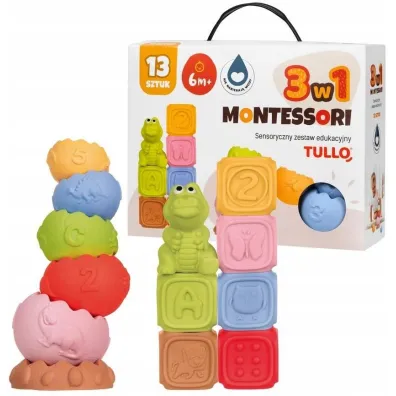 Klocki sensoryczne Zestaw Montessori