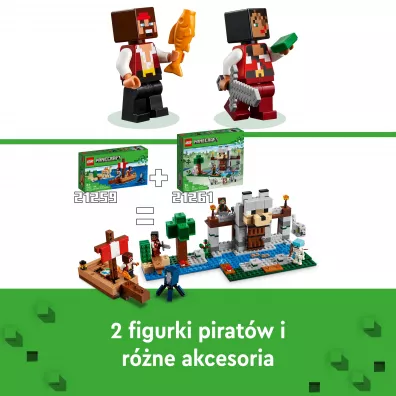 LEGO Minecraft Rejs statkiem pirackim 21259
