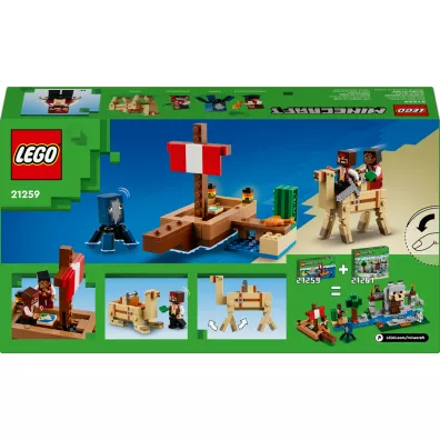 LEGO Minecraft Rejs statkiem pirackim 21259