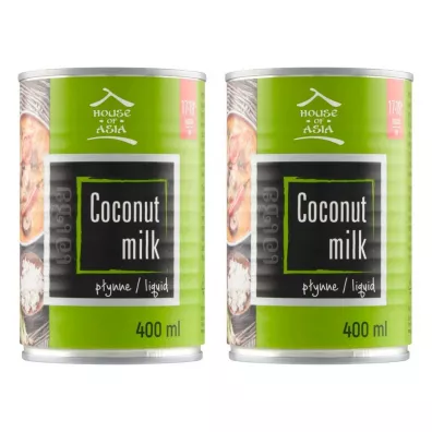 House of Asia Mleczko kokosowe 17-19% Zestaw 2 x 400 ml