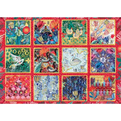 Puzzle 1000 12 dni �wi�t Bo�ego Narodzenia 113740 Gibsons