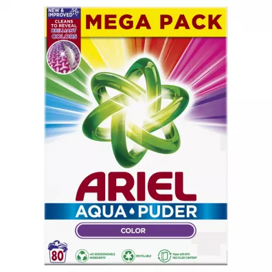 Ariel Aqua Puder Proszek do prania do kolor�w (80 pra�) 5.2 kg