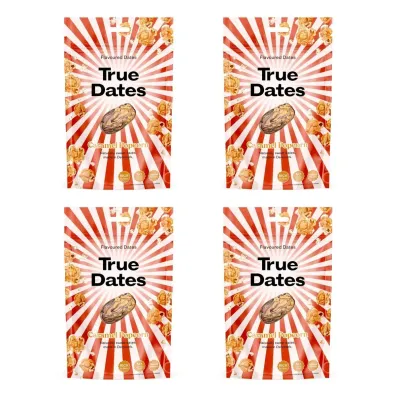 True Dates Daktyle Caramel Popcorn Zestaw 4 x 100 g