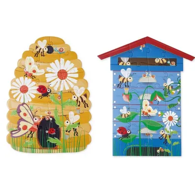 Puzzle dwustronne 40 el. XL Pszczo�y i Ul Scratch