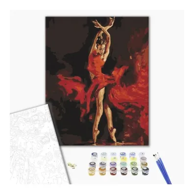 Brushme Malowanie po numerach - W ta�cu 40x50cm