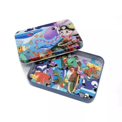 Puzzle 50 w metalowym pudeku Adar