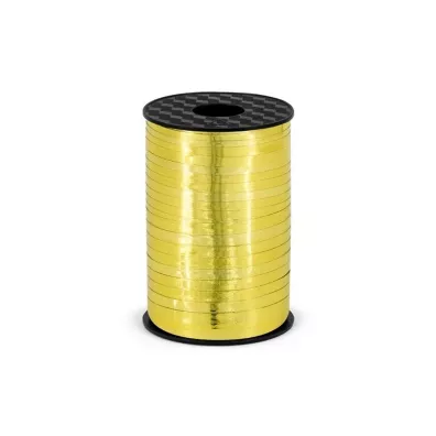 PartyDeco Wst��ka plastikowa z�ota 5 mmx225m