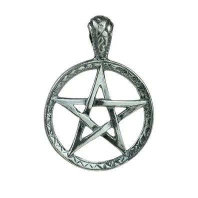 Sotis Pentagram Tybeta�ski, oksydowany Ag925, 6,7g