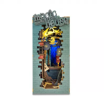 Skadany Drewniany Model LED - Magiczny Dom Robotime