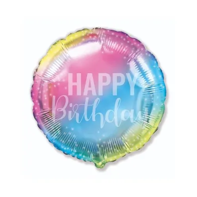 Balon foliowy Birthday gradient 45cm