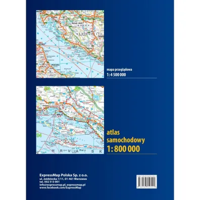 Europa atlas samochodowy 1:800 000