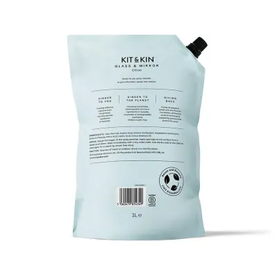 Kit and Kin Naturalny P�yn do mycia szyb i luster, o zapachu grejpfruta 1 l