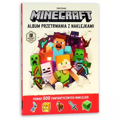 Minecraft. Album przetrwania z naklejkami