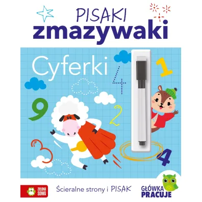 Pisaki zmazywaki. Cyferki