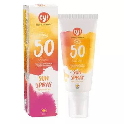 Eco Cosmetics Ey! Spray na s�o�ce SPF 50, mineralna ochrona przeciws�oneczna, 100 ml
