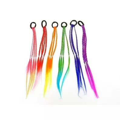 Adar Doczepiane warkoczyki kolorowe MIX 43cm