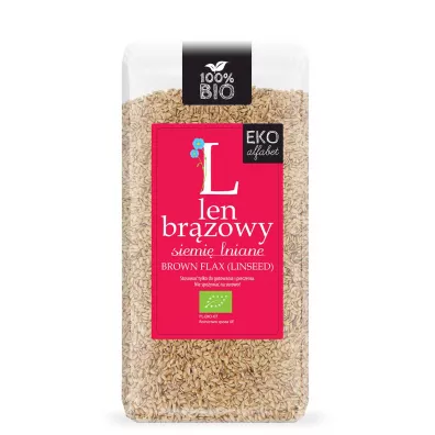 Eko Alfabet Len br�zowy (siemi� lniane) 400 g Bio