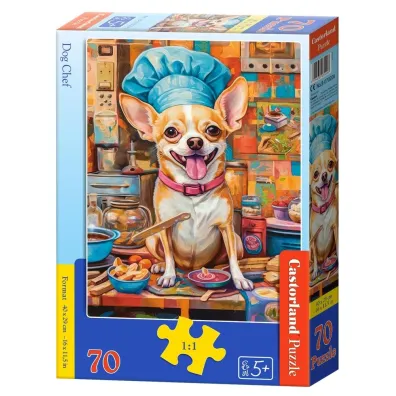 Puzzle 70 el. Dog Chef Castorland