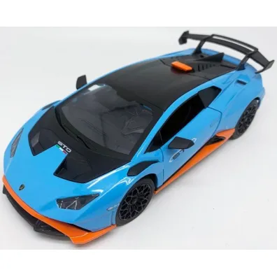 Model 1:24 Lamborghini Huracan niebieski �wiat�o + d�wi�k Pulio
