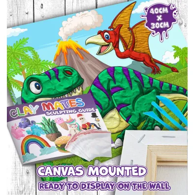 Panta Plast Zestaw do wyklejania plastelin� - Dinozaury