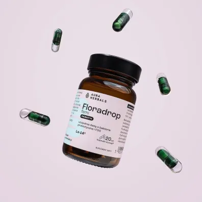 Aura Herbals Floradrop femi probiotyk suplement diety 20 kaps.