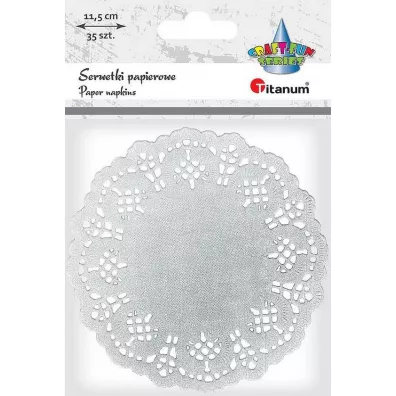 Titanum Serwetki papierowe okr�g�e 11,5 cm 35 szt.