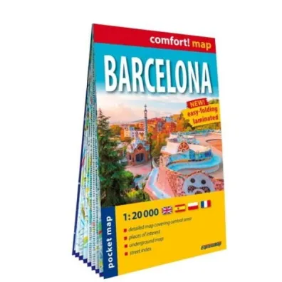 Comfort! map Barcelona midi 1:20 000 plan miasta