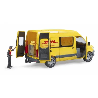 MB Sprinter DHL z figurk� kuriera i z akcesoriami BRUDER BR-02671