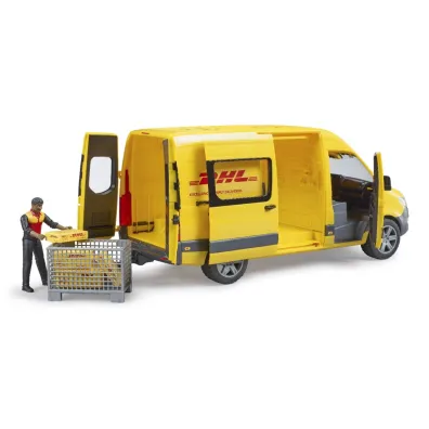 MB Sprinter DHL z figurk� kuriera i z akcesoriami BRUDER BR-02671