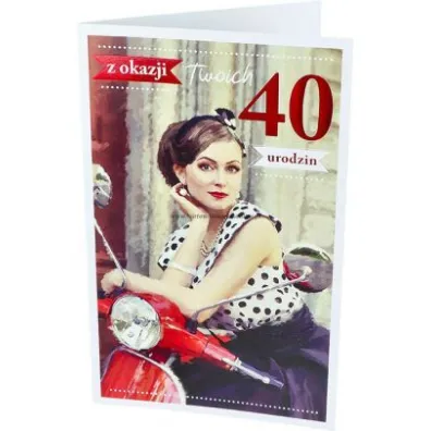 AbCard Kartka okoliczno�ciowa Urodziny 40 P07