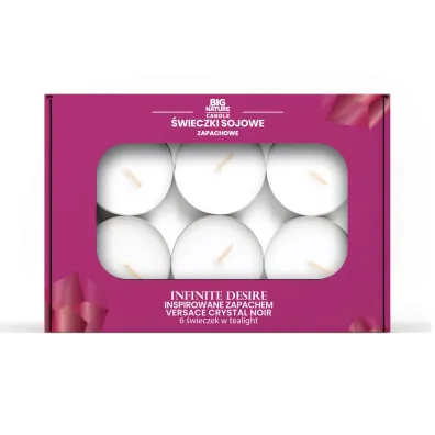 Big Nature �wieczki sojowa zapachowa tealight INFINITE DESIRE/Vers 6 szt.