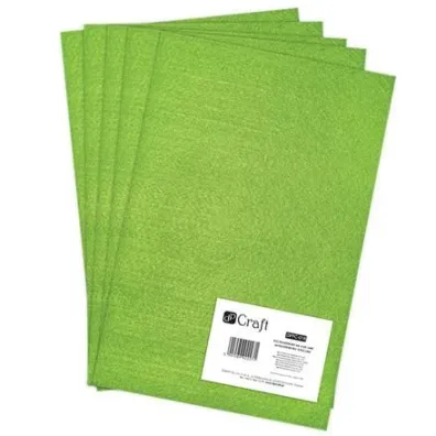 Dalprint Filc poliestrowy A4 limonkowy 5 szt.