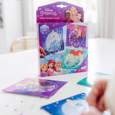 Zestaw kreatywny brokatowe kartki Disney Princess Totum