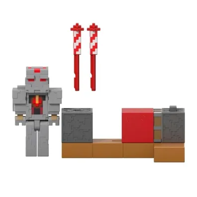 Minecraft Wyrzutnia fajerwerk�w + figurka Zestaw