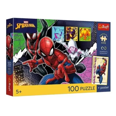 Puzzle 100el Premium Bohaterski paj�k TREFL 16557