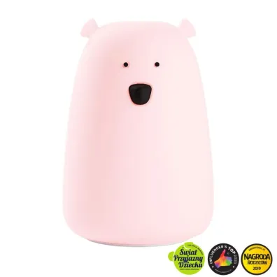 Rabbit&Friends Mi� du�y lampka silikonowa r�owa
