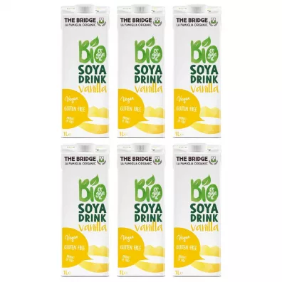 The Bridge Nap�j sojowy z wanili� bez glutenu Zestaw 6 x 1 L Bio