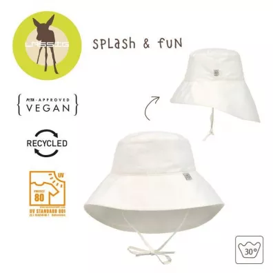 Lassig Kapelusz z filtrem UV80 z oson karku Splash & Fun sea salt, rozm. 46/49