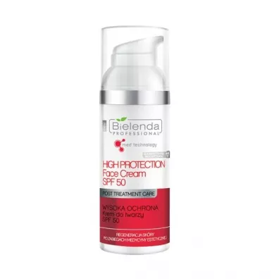 Bielenda Professional High Protection Face Cream SPF50+ krem do twarzy regeneracja sk�ry po zabiegach medycyny estetycznej 50 ml