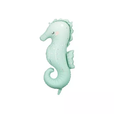 PartyDeco Balon foliowy Konik morski 47x98cm