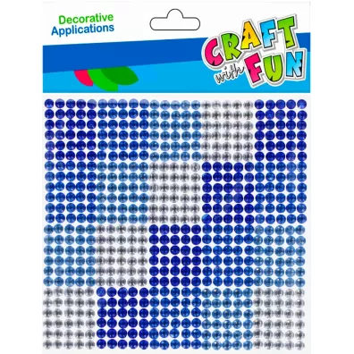 Craft with Fun Ozdoba dekoracyjna samoprzylepne krysztaki 10x10 cm