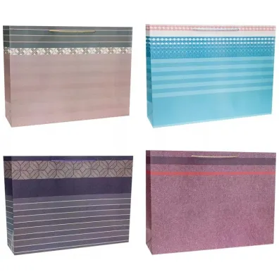 Rozette Torebka ozdobna 59x44x17cm szerokie dno mix