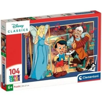 Puzzle 104 el. SuperColor. Pinocchio Clementoni
