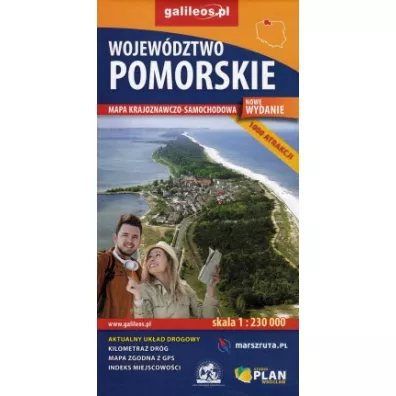 Wojew�dztwo Pomorskie. Mapa krajoznawczo-samochodowa 1:230 000