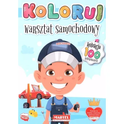 Warsztat samochodowy. Koloruj