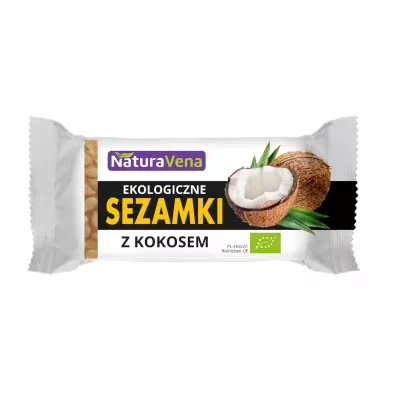 NaturaVena Sezamki z kokosem 27 g Bio